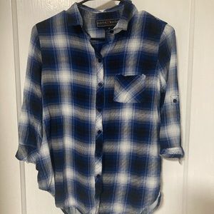 Blue Plaid Shirt